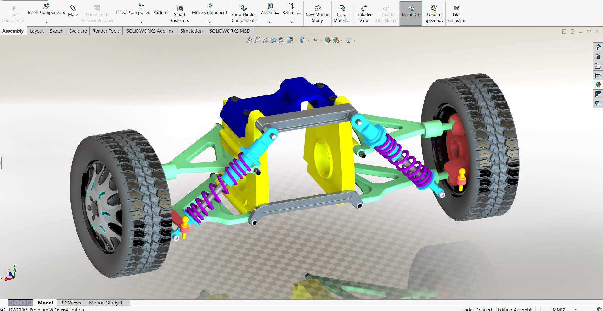 汽车悬挂系统double-wishbone-suspension-system-2 SW